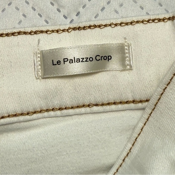 Frame Le Palazzo Crop High Rise Wide Leg Size 26 In Au Natural Clean - Picture 9 of 14